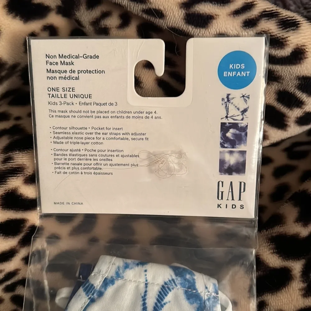 New gap kids face masks 3 pack tie dye